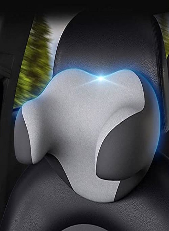 Ritmo وسادة مسند رأس السيارة من ريتومو، وسادة دعم الرقبة من إسفنج الذاكرة لتخفيف آلام الرقبة، وسادة سفر ناعمة بتصميم مريح على شكل حرف U للنوم والراحة في السيارة والمكتب (وسادة الرقبة). - Image 5